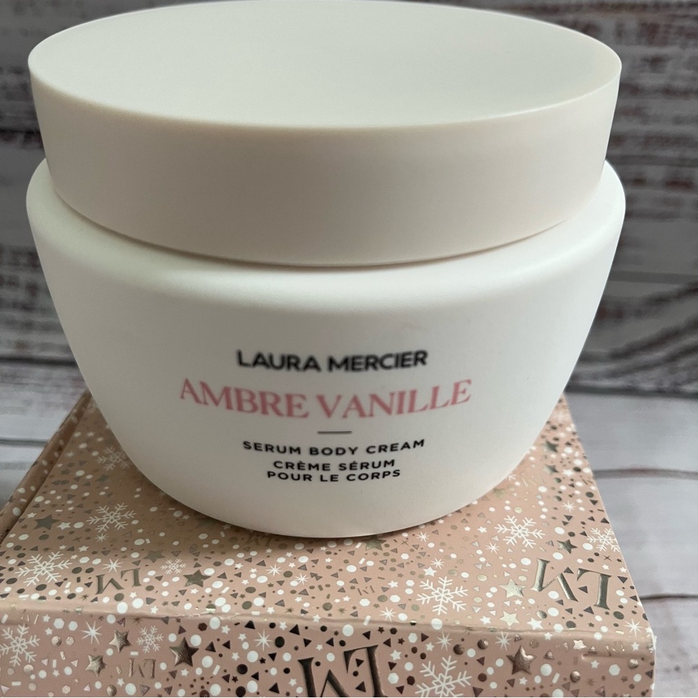 LAURA MERCIER Ambre Vanille Serum Body Cream Jumbo 13.5 oz NEW